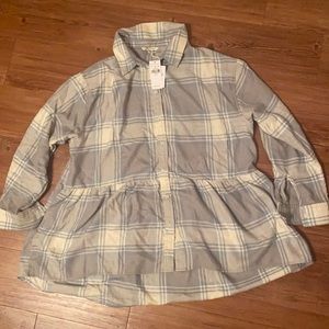 Peplum Flannel